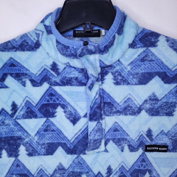 Southern Marsh Jacket Mens XS Blue North Basin Fleece - Picture 2 of 12
